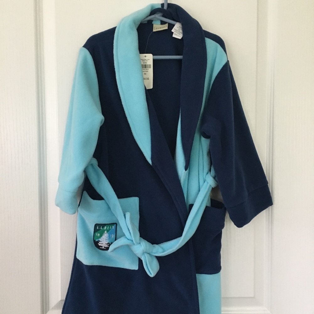 NEW WITH TAGS - S4 boys LLBean fleece bathrobe